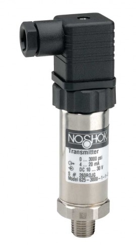 NOSHOK 625-300-1-1-8-8 Intrinsically Safe Pressure Transmitter, 0 to 300 psig, 1/2" NPT Male, Hirschmann-
