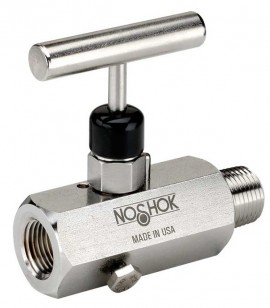 NOSHOK 700 Block and Bleed Needle Valve with soft seat, female to female, stainless steel-