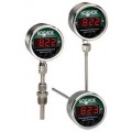 NOSHOK 823-1-0--58/392-240-2 823 Series Digital Temperature Indicator with back connection, -58 to 392&amp;deg;F, 24&amp;quot;-