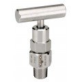 NOSHOK 854-MB Soft Tip Bleed Needle Valve, Male/Brass, &amp;frac12;&amp;quot; NPT-