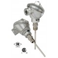 NOSHOK 910-50/400-1-C2-8-23A2-060-2 Industrial RTD with Connection Head, PT100, 3-wire, 1/2&quot; NPT, Aluminum, 6 Stem, 1/4&quot; Diameter-