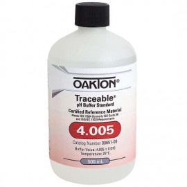OAKTON 00651-00 Traceable pH Standard Buffer, pH 4, 16.9 oz-