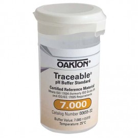 OAKTON 00655-32 Traceable One-Shot Single-Use pH Buffer Solution, pH 7.000, 6-pack-