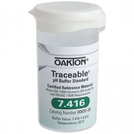 OAKTON 00655-36 Traceable One-Shot Single-Use pH Buffer Solution, pH 7.416, 6-pack-