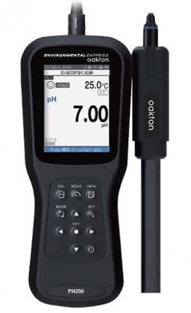OAKTON 35660-70 PH350 Waterproof Single-Channel pH and ORP Smart Handheld Meter Kit-