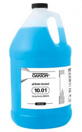 OAKTON WD-05942-64 pH Calibration Solution, 10.00 pH, 4 L-
