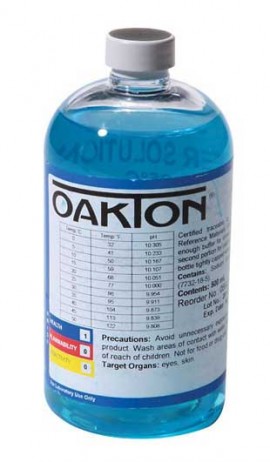 OAKTON WD-05942-75 10.00 pH High-Accuracy Buffer Solution, 500 mL, 12-Pack-