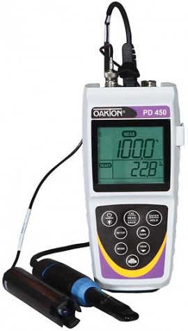 OAKTON WD-35632-30 Waterproof pH/DO 450 Meter and Probe-