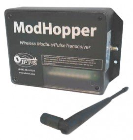 Obvius R91205T-NEMA Modhopper Wireless Tranceiver, Extended Range, NEMA 4X-