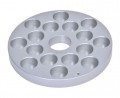 Ohaus 30500585 Uni Block Sample Holder, 1.1&quot; vials, 16 holes-