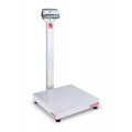 Ohaus D52P500RQV3 Defender 5000 Column-Mount Standard Bench Scale, 1000 lbs, 24 x 24&amp;quot; platform-