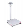 Ohaus D52XW500WQV8 Defender 5000 Column-Mount Washdown Bench Scale, 1,000 lb capacity, 24 x 24&quot; platform-