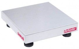 Ohaus D5WQS Defender 5000 Stainless-Steel Scale Base, 10 lbs, 10 x 10&amp;quot;-