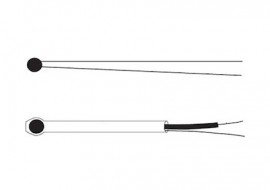 Omega 44004 Thermistor Element, 2252 Ω, ±0.4°F interchangeability-