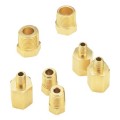 Omega BRLK-18-14 Compression Fitting, for 1/8" tube, 1/4" NPT male, brass-