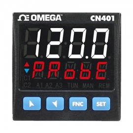 Omega CN401-11445-C4 PID Temperature and Process Controller, 1/16 DIN, AC/DC Powered-