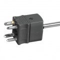Omega DTC-K-M 4-Prong Dual-Circuit Thermocouple Connector, type K male-