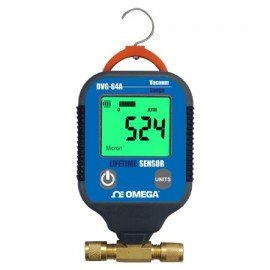 Omega DVG-64A Digital Vacuum Gauge, 0 to 30 inHg, ±10%, 1/4" flare-