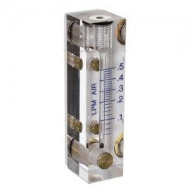 Omega FL-2000 Series Acrylic Flow Meter without valve, air, 0.26 to 2.64 GPM, 1/8" NPT female-