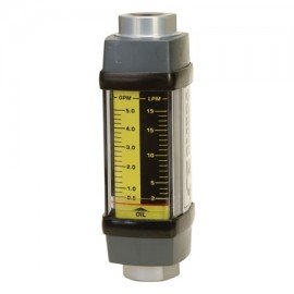 Omega FL-6000A Series In-Line Flow Meter, water, 0.5 to 5 GPM, 1/2" NPT female-
