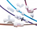 Omega FTTP-4SU Compression Bulkhead Union, PFA, 1/4" OD-
