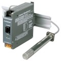 Omega ITHX-D3 DIN Rail Temperature and Humidity Monitor, Virtual Chart Recorder, 5" Probe, Ethernet-