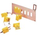 Omega MPJ-R/SI-F Miniature Thermocouple Panel Jack, type R/S female, IEC color code-