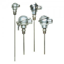 Omega NB2-CASS-14U-6 Thermocouple Probe with burnished die cast aluminum head, type K, 32 to 2100°F, 304 SS, 0.25 x 6", 1/2" NPT, ungrounded-