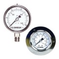 Omega PGM Series Pressure Gauge, 0 to 2901 psi, 3.94" dial, rear connection,  liquid-fillable-