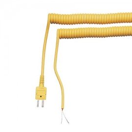 Omega RSC-J-1-4-4 Retractable Thermocouple Sensor Cable, type J, SMP-M to SMP-M, 5'-