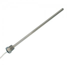 Omega RTD-810 Series Industrial RTD Sensor, Pt100, class A, 0.125 x 4.5" probe, 3-wire, 1/8" NPT, 120" cable, 3-prong connector, 3-pack-