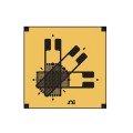 Omega SGD Series Precision Strain Gauge, rectangular stacked rosette, 120 Ω, 0.079 x 0.043" grid, 3 VRMS, ribbon leads, 5-pack-