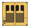 Omega SGD Series Precision Strain Gauge, dual-grid, 1000 Ω, 0.276 x 0.142" grid, ribbon leads, 5-pack-