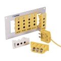 Omega TPJ-E-F 3-Prong Snap-In Thermocouple Panel Jack, type E female-