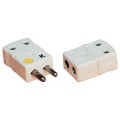 Omega UHX-U-M Ceramic Ultra-High-Temperature Standard Thermocouple Connector, type U male, ceramic, IEC color code-