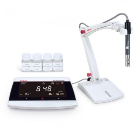 OHAUS AB33EC-F Aquasearcher Conductivity Meter with a conductivity standard kit and probe, 0.001 &amp;mu;S/cm to 1000 mS/cm-