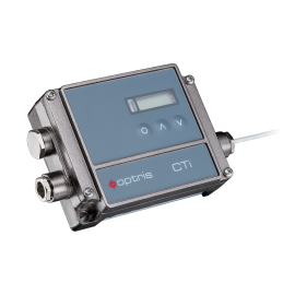 Optris CTi 3M Series IR Pyrometer with standard focus lens, 0 to 2.3 &amp;mu;m, 122 to 887&amp;deg;F, 22:1, 9.8' cable-