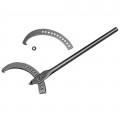OTC 7308 Adjustable Hook Spanner Wrench, 4-3/4" to 12-3/4" OD, 24" handle-