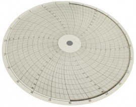 Partlow 213819 Replacement Charts, 10", 12h, 0 to 200, Box of 100-