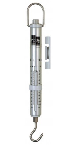 PESOLA 80150 Macro-Line Metric/English Spring Scale, 50 kg/100 lbs-