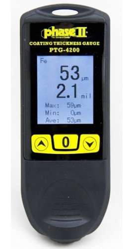 Phase II PTG-4200 Integrated Coating Thickness Gauge with Auto-Detect-