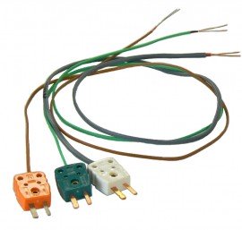 PIECAL 020-0203 Thermocouple Mini Plug Lead Set B, R/S, N-