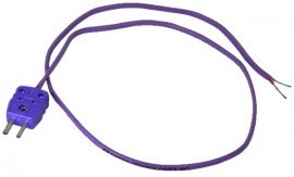 PIECAL 020-0210-E Thermocouple Plug with stranded wire, type-E-