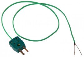 PIECAL 020-0210-R/S Thermocouple Plug with stranded wire, type-R/S-