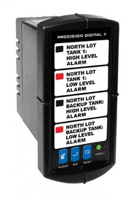 Precision Digital PD154-6R2-1 Vigilante II Alarm Annunciator, 4 inputs, 90 to 265 VDC/85 to 265 VAC-