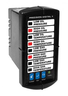 Precision Digital PD158-7R2-0 Vigilante II Alarm Annunciator, 8 inputs, 12 to 36 VDC/12 to 24 VAC-