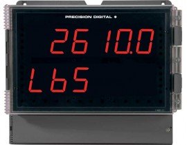 Precision Digital PD2-6100-7H7 Helios 4-Relay Strain Gauge/Load Cell/mV Meter, 12 to 24VDC, 4 to 20mA Output-