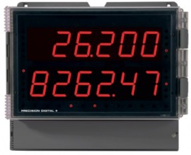 Precision Digital PD2-6200-7H7 Helios 4-Relay Analog Input Flow Rate/Totalizer, 12 to 24VDC, 4 to 20mA Output-