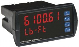 Precision Digital PD6100-6H5 ProVu Digital Panel Meter with SunBright LED display, 2 relays, 4 to 20 mA output-