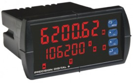 Precision Digital PD6200-7H7 ProVu Analog Input Flow Rate/Totalizer Digital Panel Meter, 1/8 DIN-